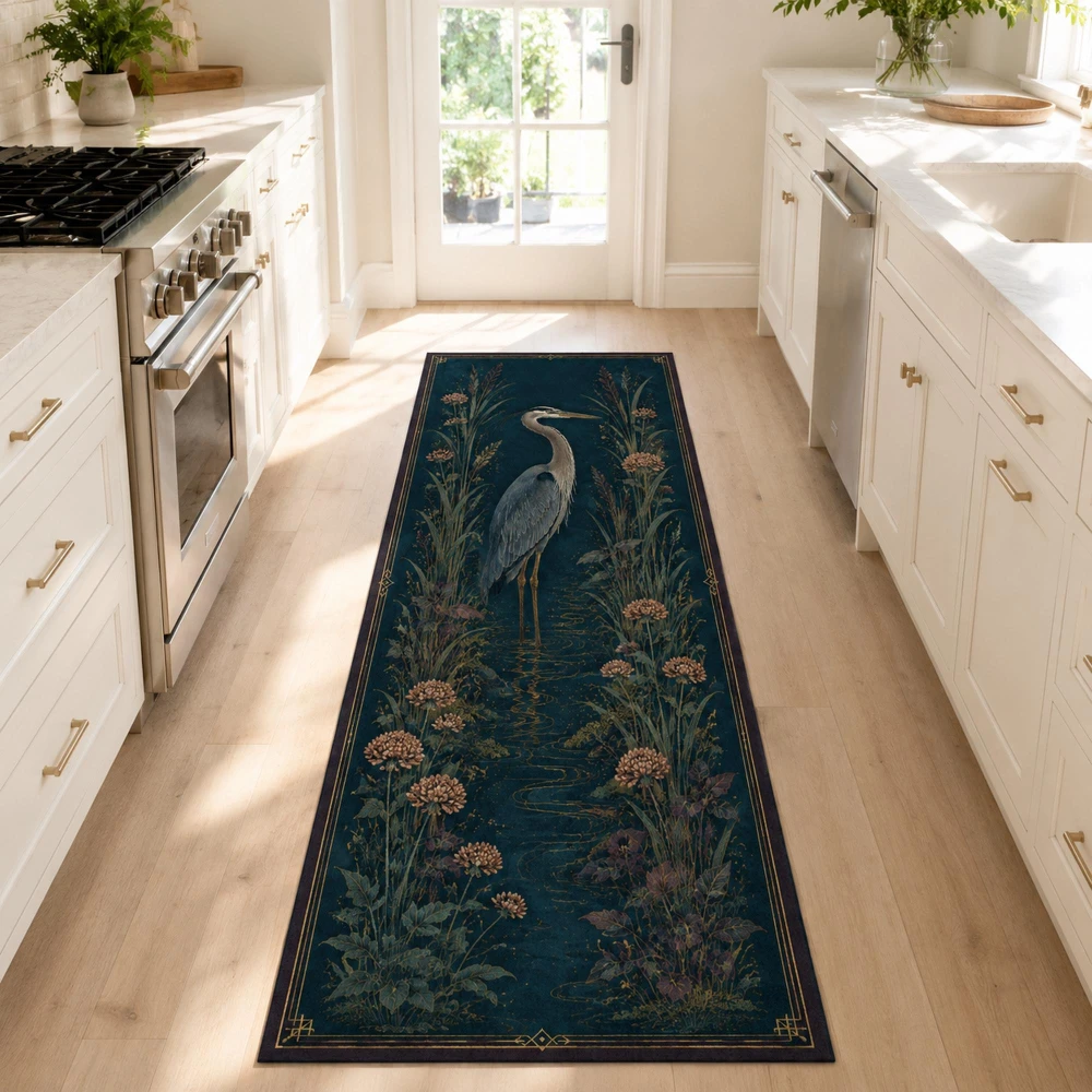 Dark Gothic Luna Moth Vine Floral Window floor mat bedroom hallway entry Mat washable Entry Door Mat decor Christmas Present