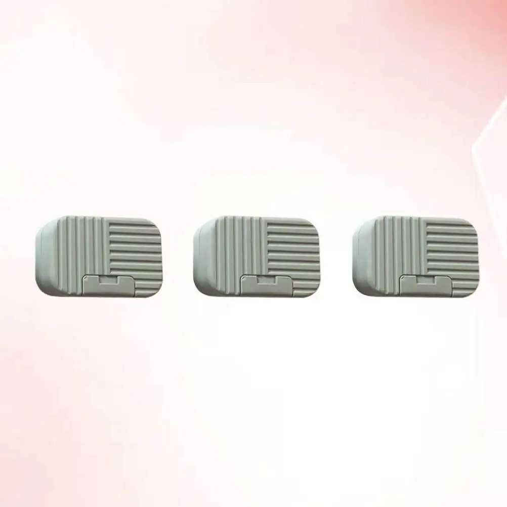 

3 Pcs Travel Soap Portable Box Practical Dish Face Sky-blue Case Container