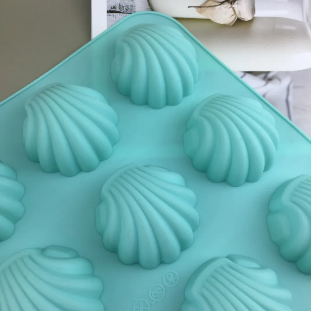 DIY Baking Cake Mold Food Grade Silicone Madeleine Mold Pastry Mold Scallop Cookie Cutter Durable Rust Bake