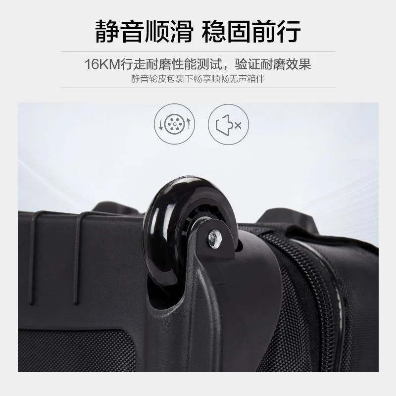 Suitcase 18 Inch Boarding Luggage On Wheels Oxford Trolley Case Portable Luggage Business Valise High Quality Computer Trip Bag