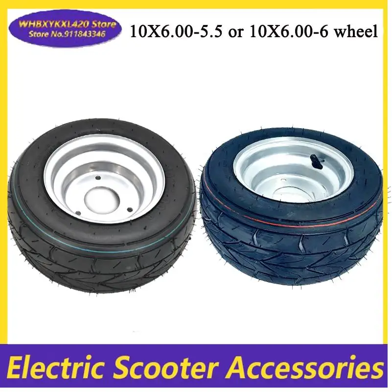 

10X6.00-5.5 10X6.00-6 Vacuum tire belt with 3-hole wheel hub electric FOR tires modified kart cart ATV tire accessories