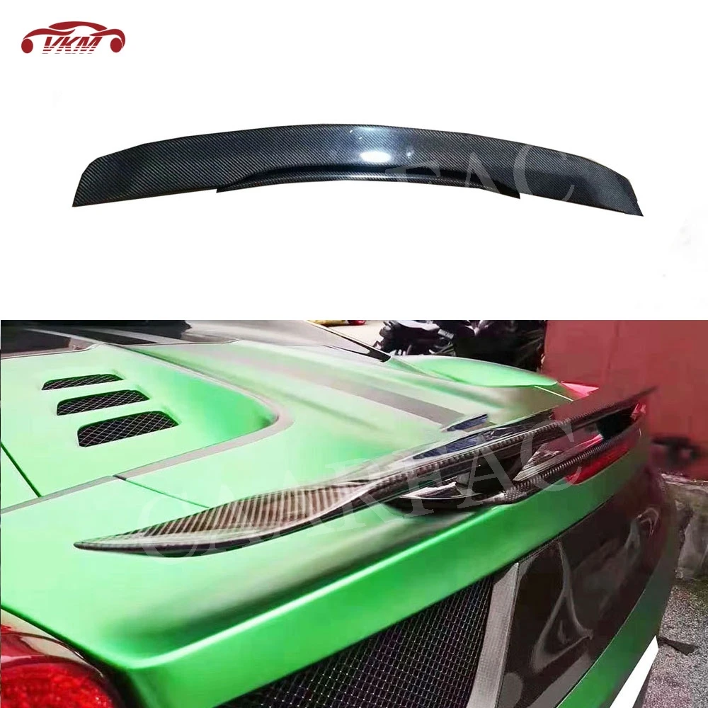 

Carbon Fiber Material Rear Trunk Lip Spoiler For Ferrari 458 Italia Spider N Style Base Coupe Convertible 2011 2012 2013