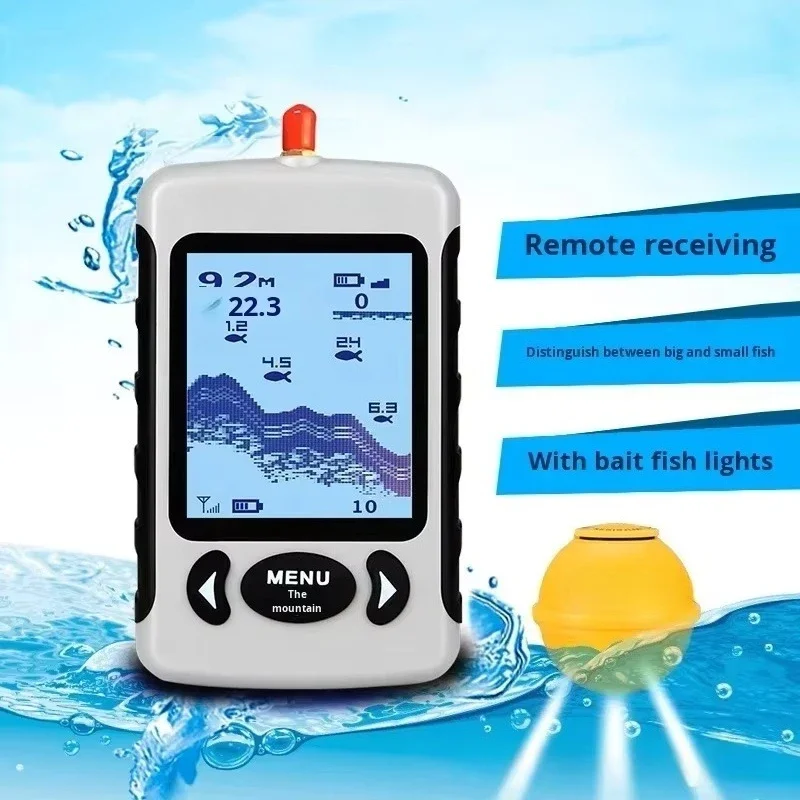 New Designed Wireless r with 147ft Depth 150m Range Rechargeable Battery & Intelligent Underwater Sonar