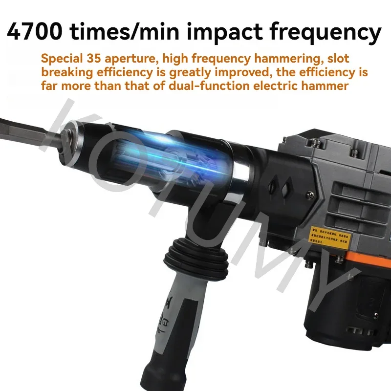 NF 220V Electric Hammer Electric Pick Hammer  Electric Demolition Hammer With Chisel 1010W Concrete Slotting machine