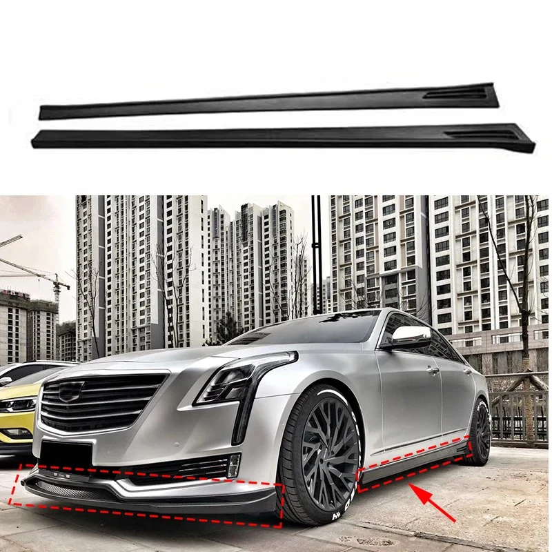 Suitable for Cadillac CT6 Front Shovel Side Skirt, Rear Lip Tail Wing Surround 2016-2018CT6MZ Version Carbon Sports Kit