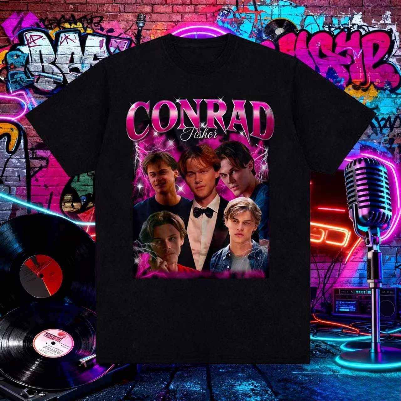 

Conrad Fisher Limited Edition T-shirt, Conrad Cousins Beach Boating Loose and Comfortable Summer Print 100% Pure Cotton T-shirt