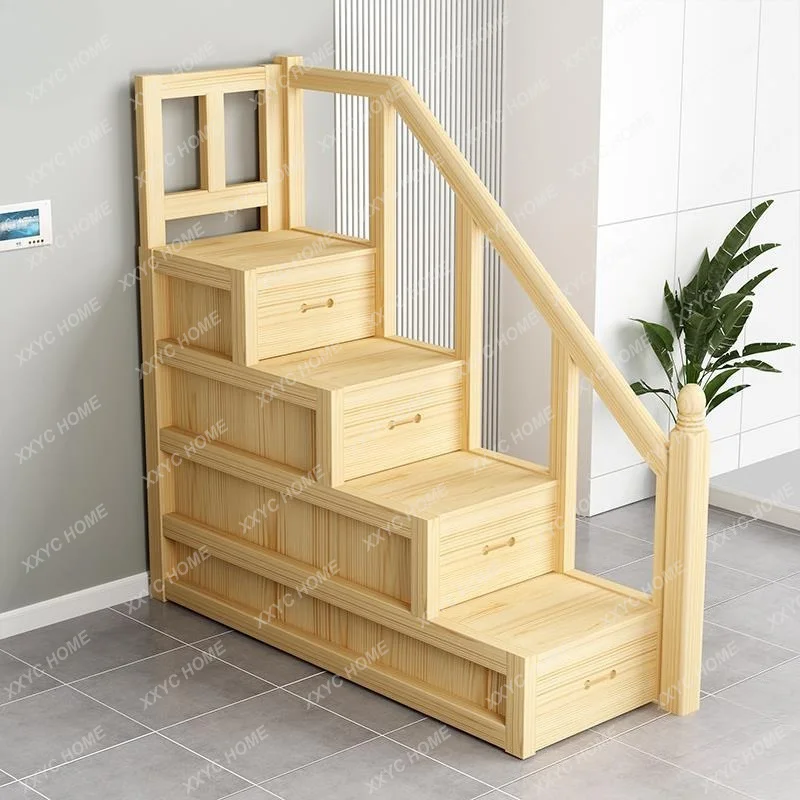 Mother and child locker Step staircase Step ladder Multifunctional children's bed cabinet Solid wood cabinet Step cabinet Single