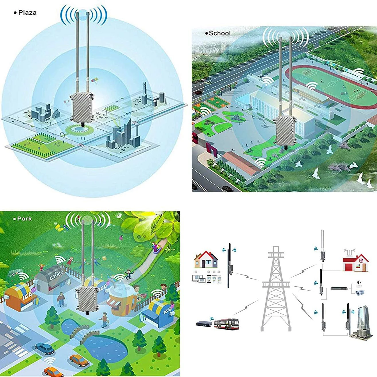 Imagem -05 - Kuwfi Ponte e Repetidor sem Fio Amplificador de Sinal Wifi Ponto de Acesso de Longo Alcance Roteador Wifi Cpe 8dbi 300mbps 500mw Repetidor Wifi