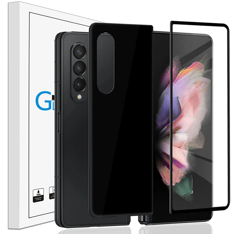 Front & Back Screen Protector for Samsung Galaxy Z Fold 4 3 5G Tempered Glass Rear Camera Lens Protective Film on Z Fold4 Fold3