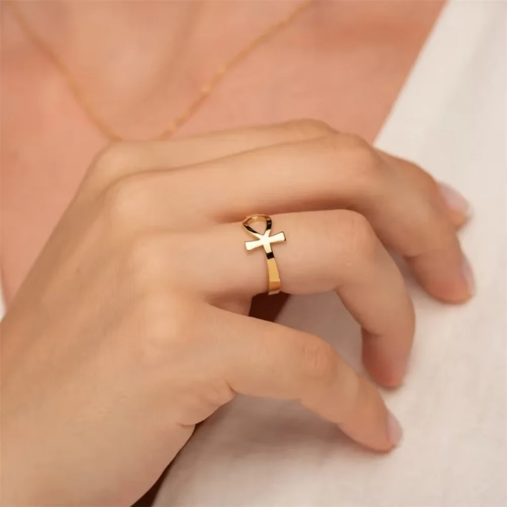 Anillo cruzado Vintage de Egip - Men Fashion Egypt reseña y precio