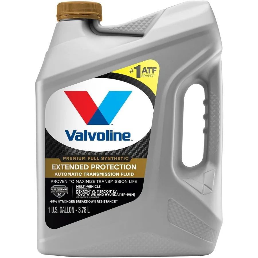 

Полностью синтетическая жидкость для автоматической коробки передач с расширенной защитой ATF, 1 галлон для высокопроизводительных транспортных средств с улучшенным износом.