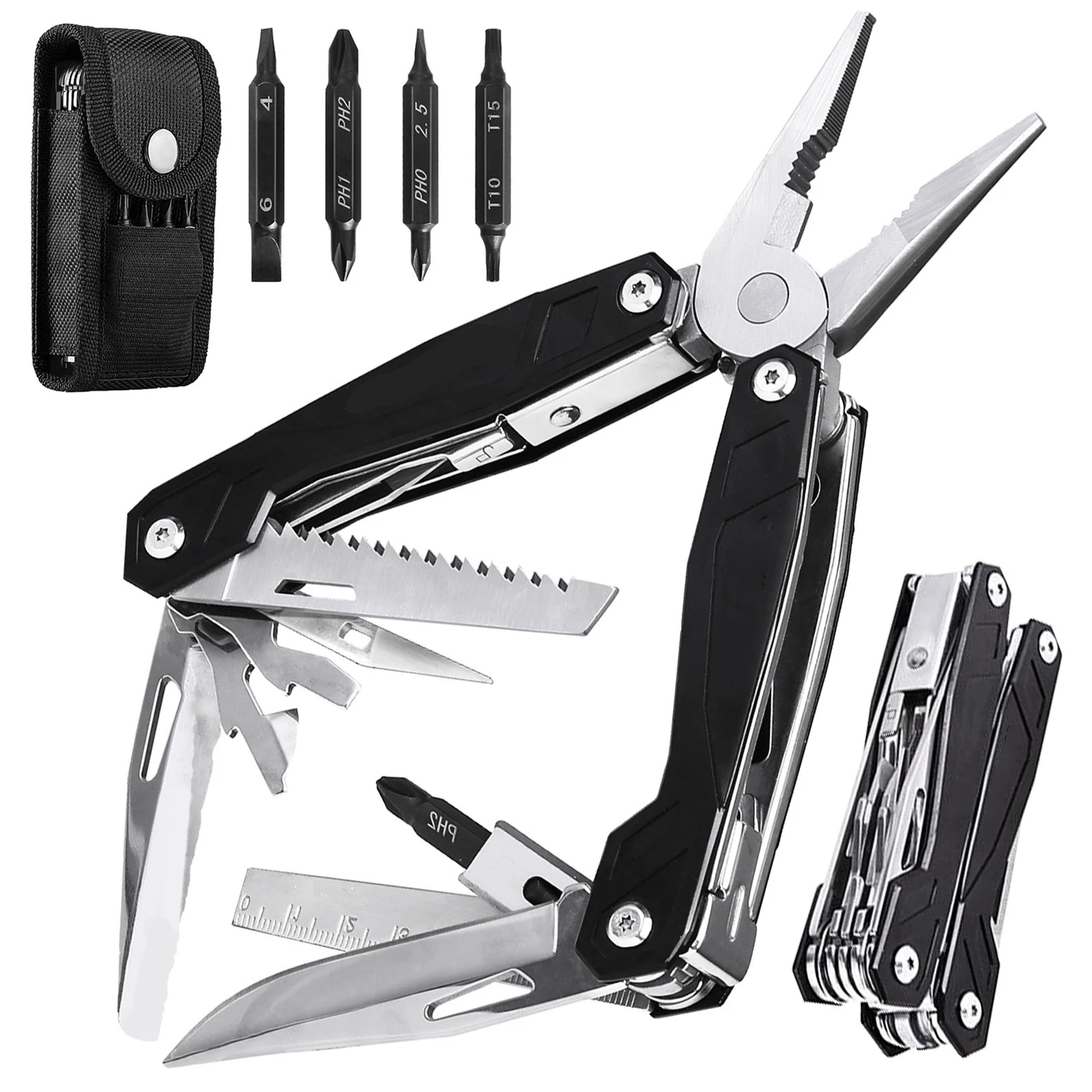 Multifunctional Tool Pliers Combined Military knife With Replaceable Screw Head