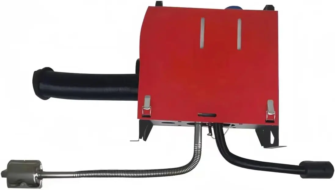 12V/8KW Air Heater with LCD Display, 5L Tank, Muffler for RV, Trailer, Truck, Boat (Black)