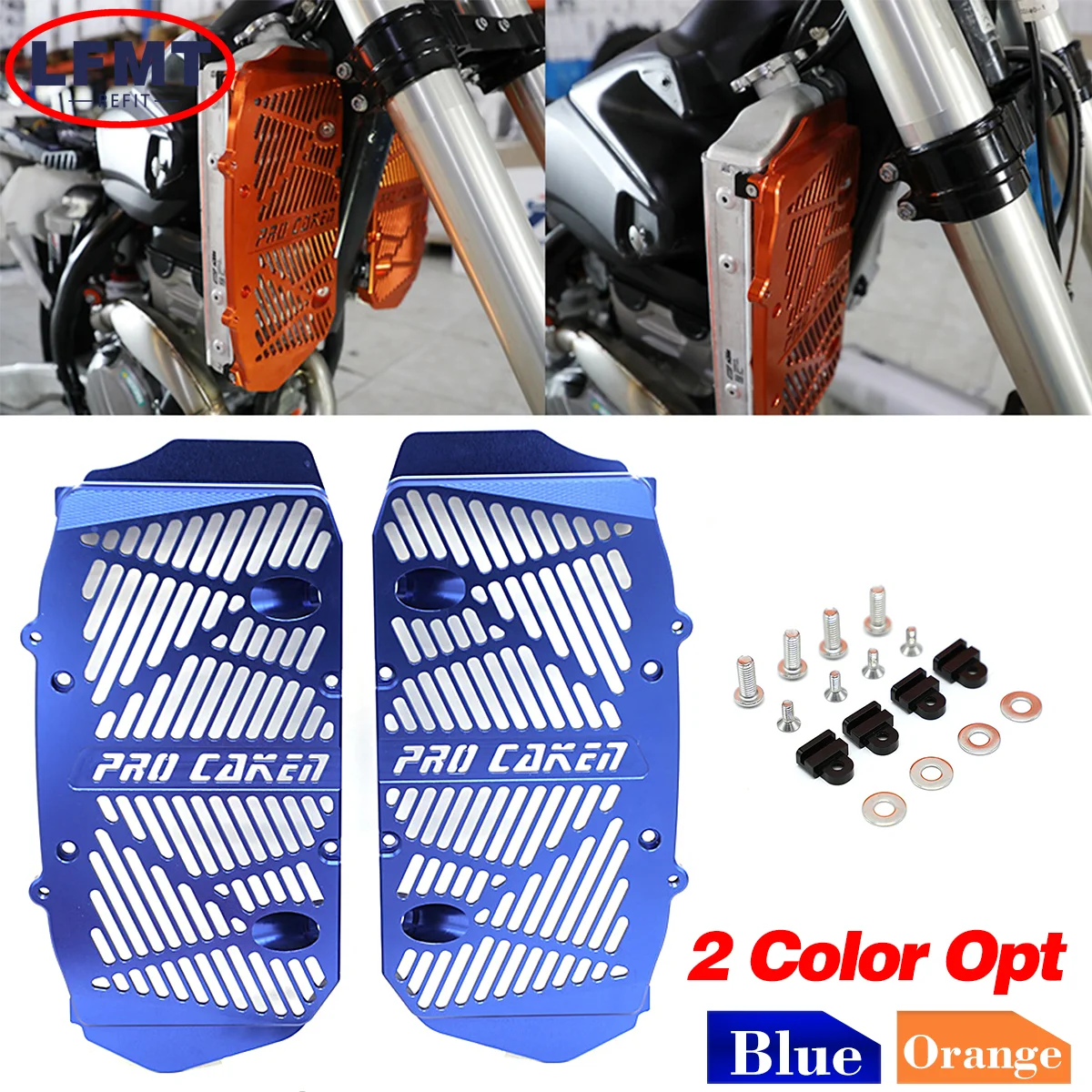 Motocross Radiator Grille Guard Grill Protector Cover For KTM EXC EXC-F SXF Husqvarna TC FC TE FE 150 250 300 350 450 2019-2023