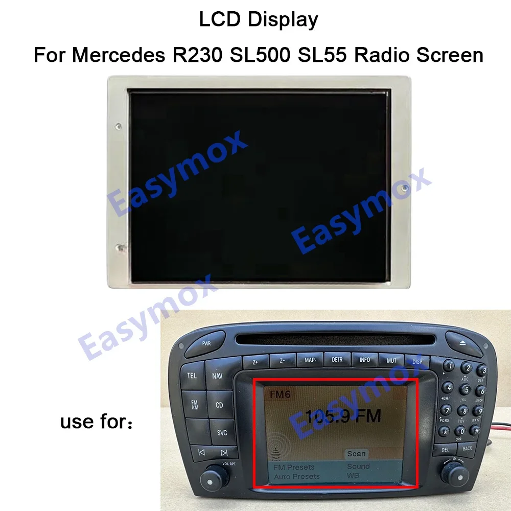 

LCD Display for Mercedes R230 SL500 SL55 AMG Head Unit Radio Command 2.0 Navigation Repair A2308200689