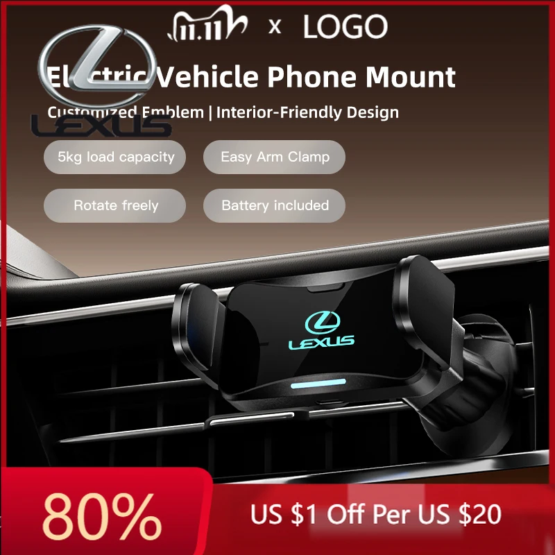 

Горячая новинка 2026: Наклейки для интерьера, держатель для телефона в электромобиль, автомобильные навигационные аксессуары для Lexus IS250, RX350, LX570, LX600, NX, RX, LX4