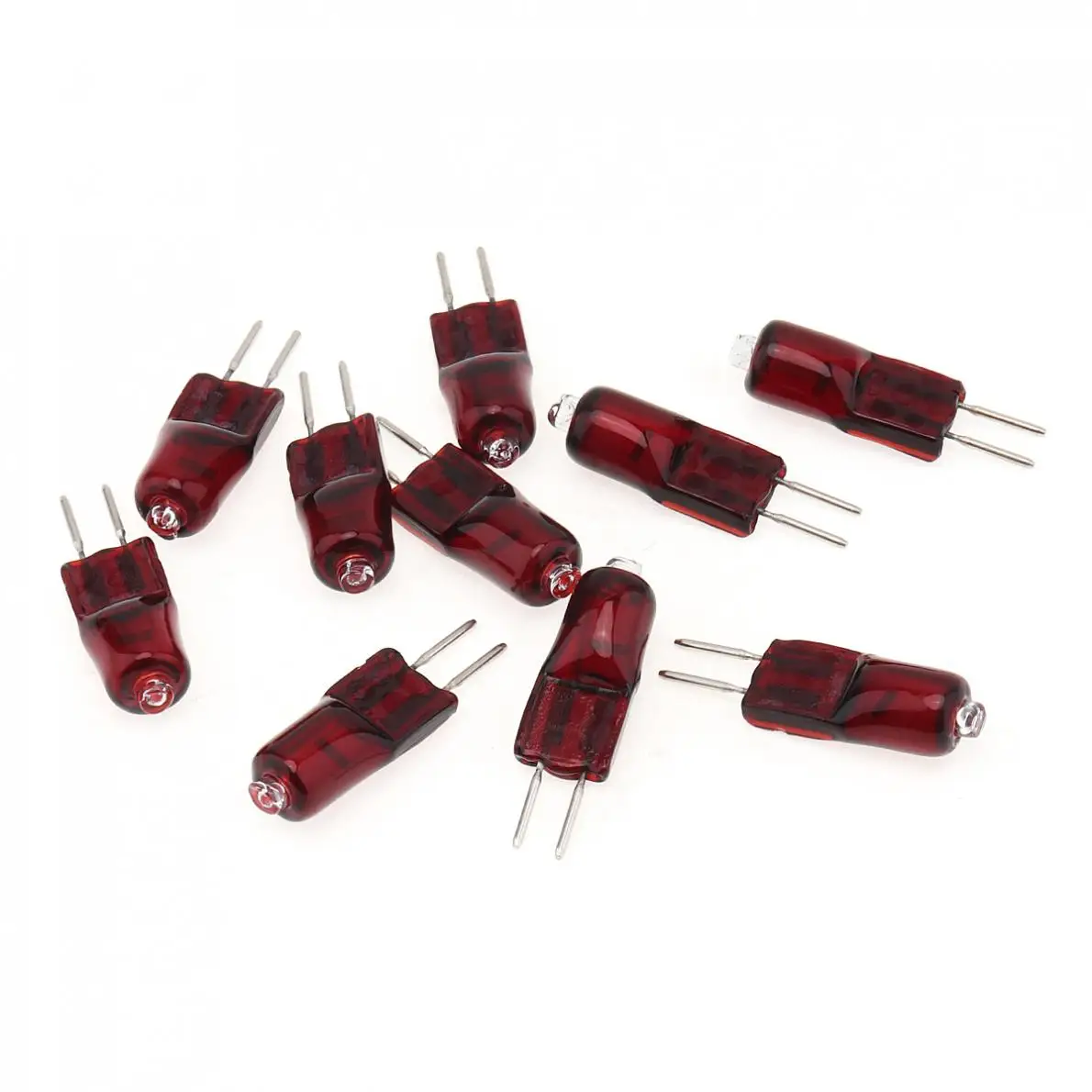 10pcs G4 Infrared Halogen Bulbs 12/24V 20/35W Heat Lamp Infrared Light Dimmable Bulbs IR Lamp Heating Drying Painting Quartz