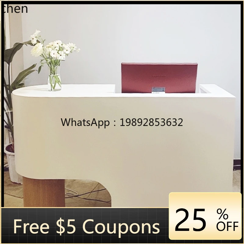 

zz Small Clothing Store Counter Beauty Salon Front Desk Simple Modern Company