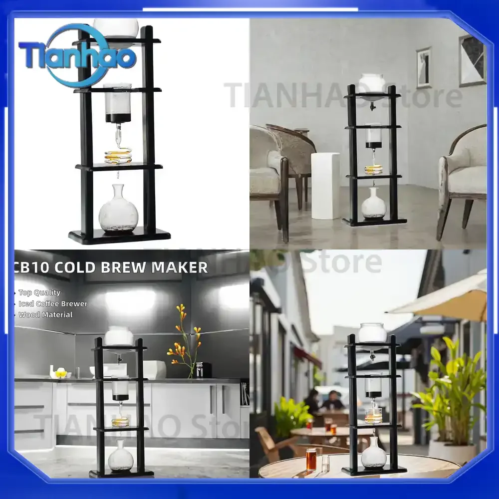CB10 Stainless Steel Cold Drip Tower Coffee Maker for Iced Slow Cold Brew for Cold Brew Coffee Maker