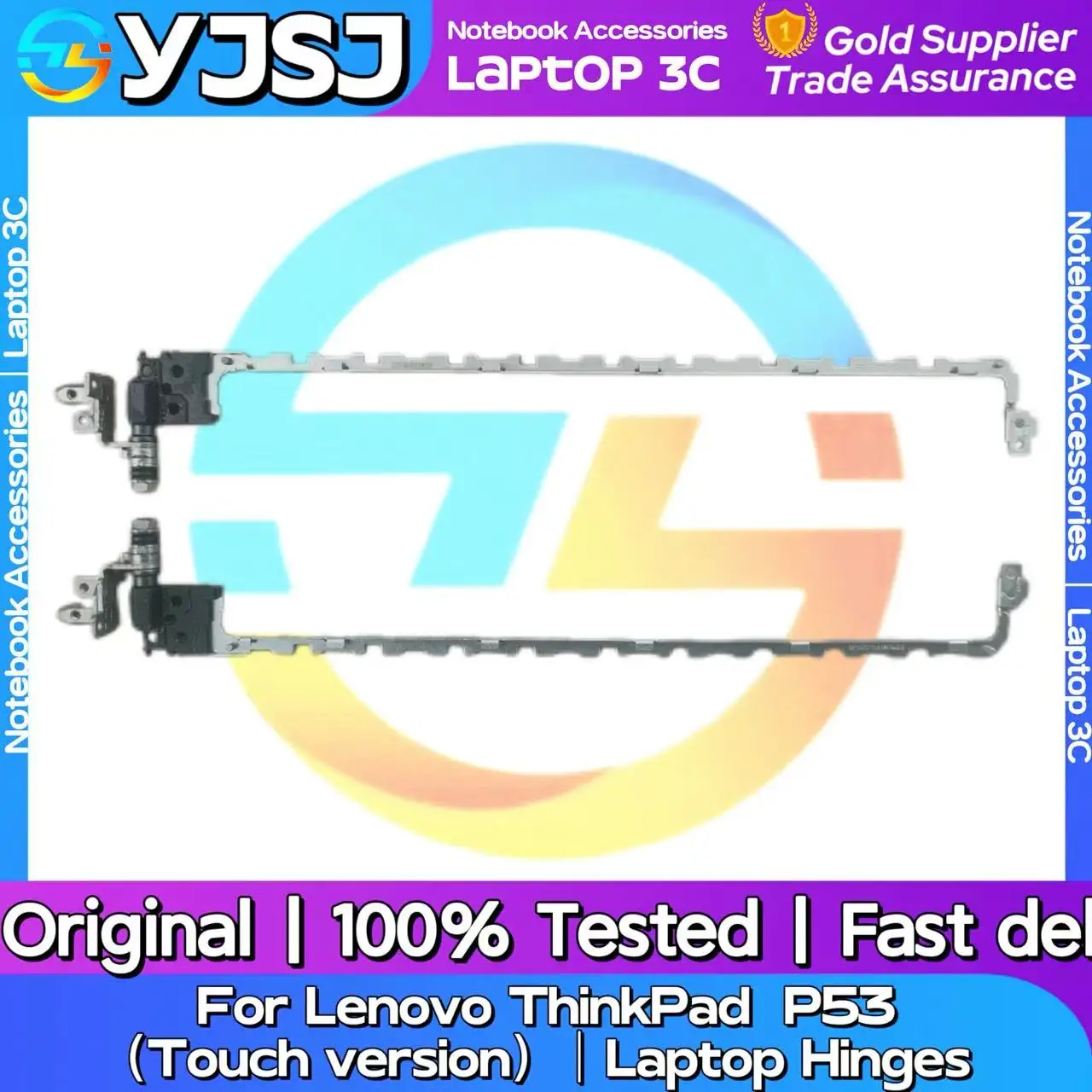 New Original Laptop Notebook Hinges For Lenovo ThinkPad P53 Touch version   built-in left and right LCD Screen Hinges