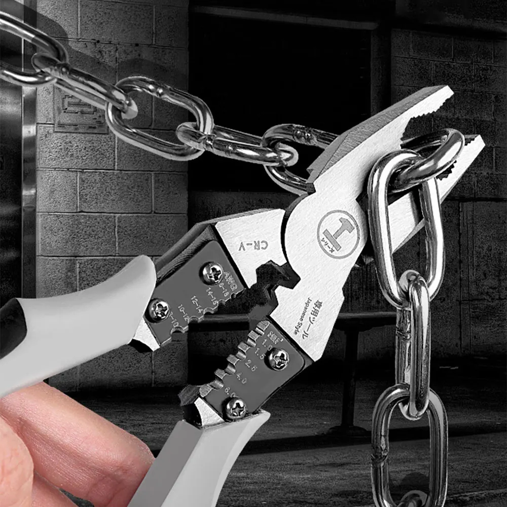 

Electrician Pliers Cutter 9in Multitool Diagonal Pliers Side Cutting Sharp Universal Wire Cutters Hardware Hand Tools Pliers