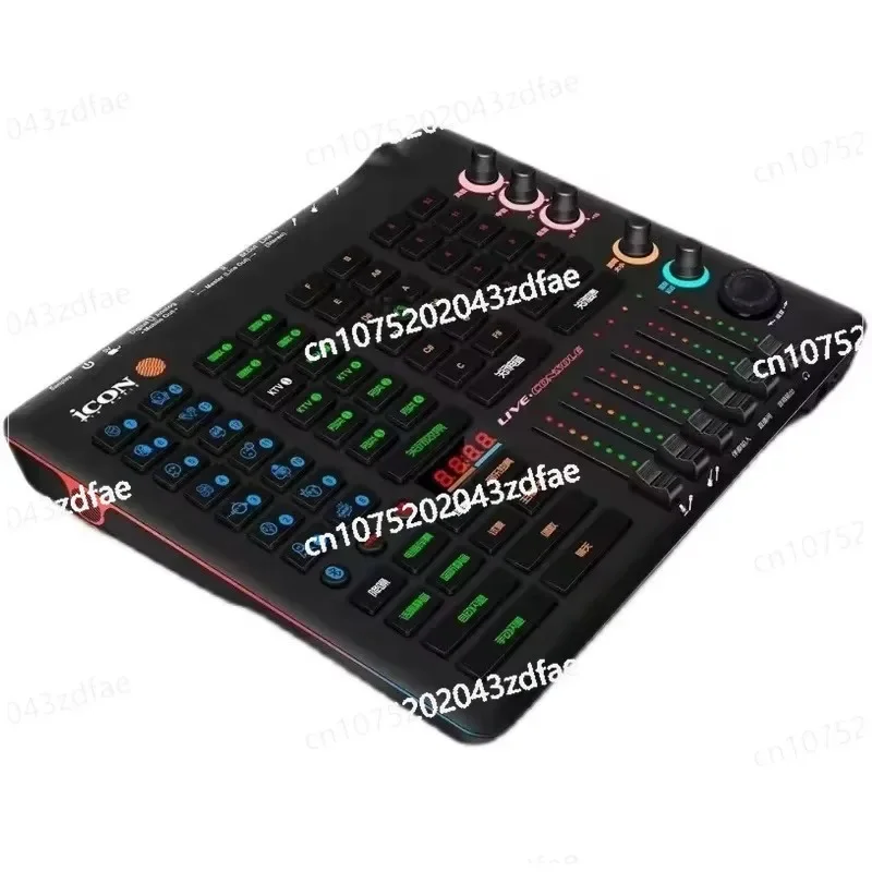 With 48V Drive Power Function. Built-in Digital Signal Processing Effect Icon Field Console USB Recording Interface,