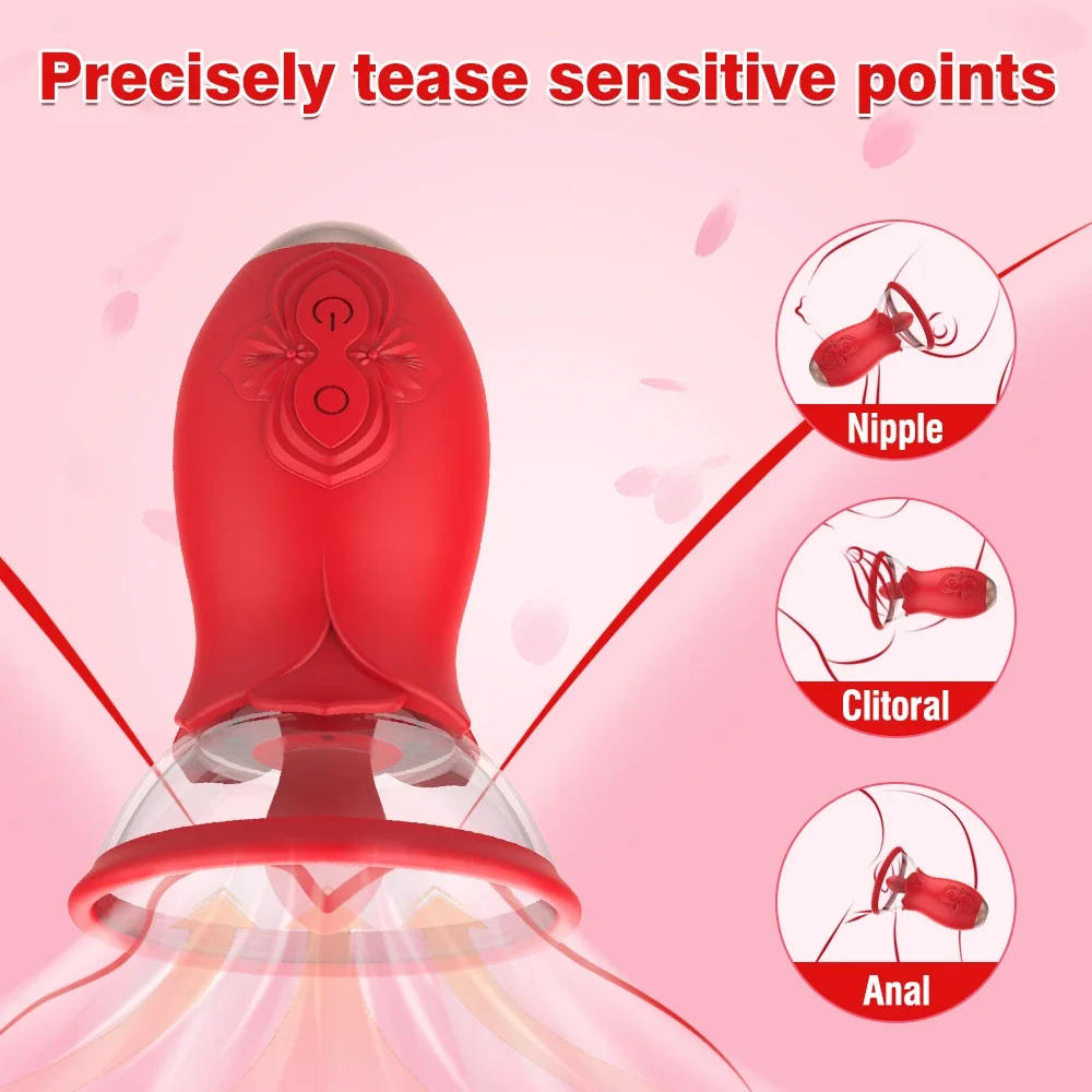 Massageador vibratório tipo língua, clitóris autolubrificante, estimulador de ponto G, brinquedo de prazer sexual para mulheres