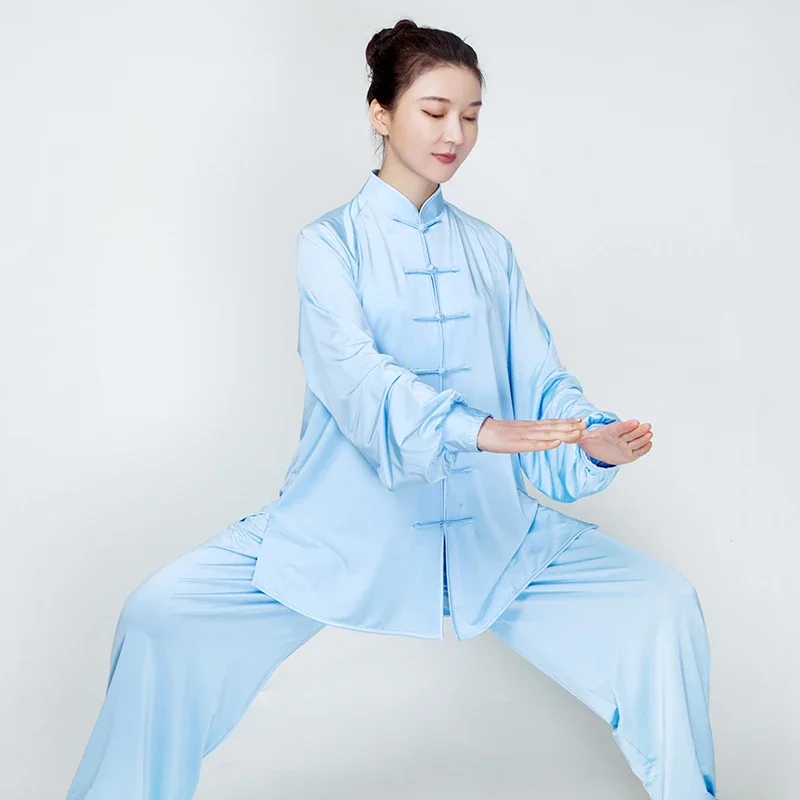 

Tai Chi Clothes Martial Art Uniform Wushu Clothing Kung Fu Dress Unisex Women And Men Milk Silk Multicolor Kun Master 2023 New