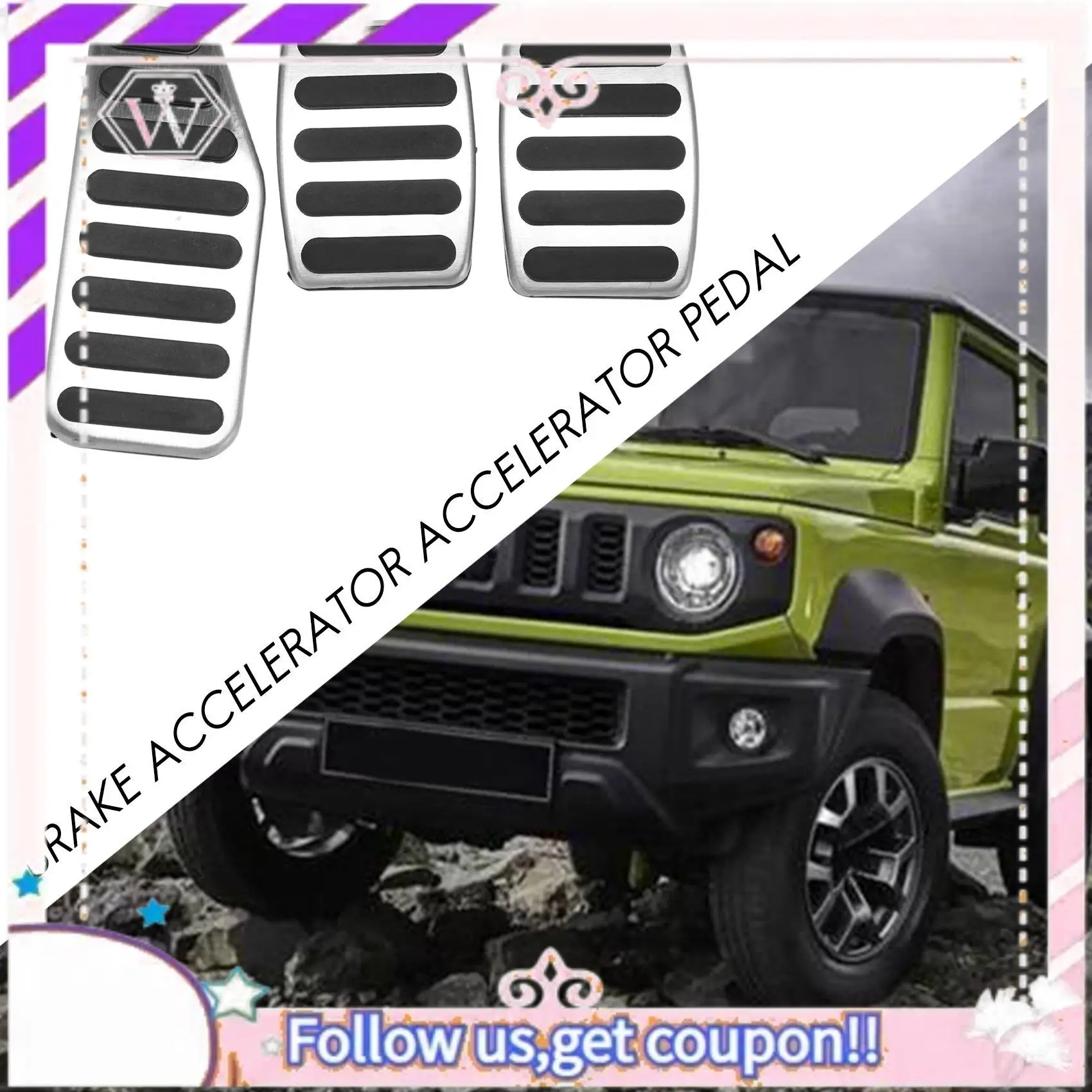 

Easy To Use Foot Pedal For Suzuki Jimny MT Model Car Gas Brake Pedal Cover For Suzuki Jimny 2019 2020 Accessories