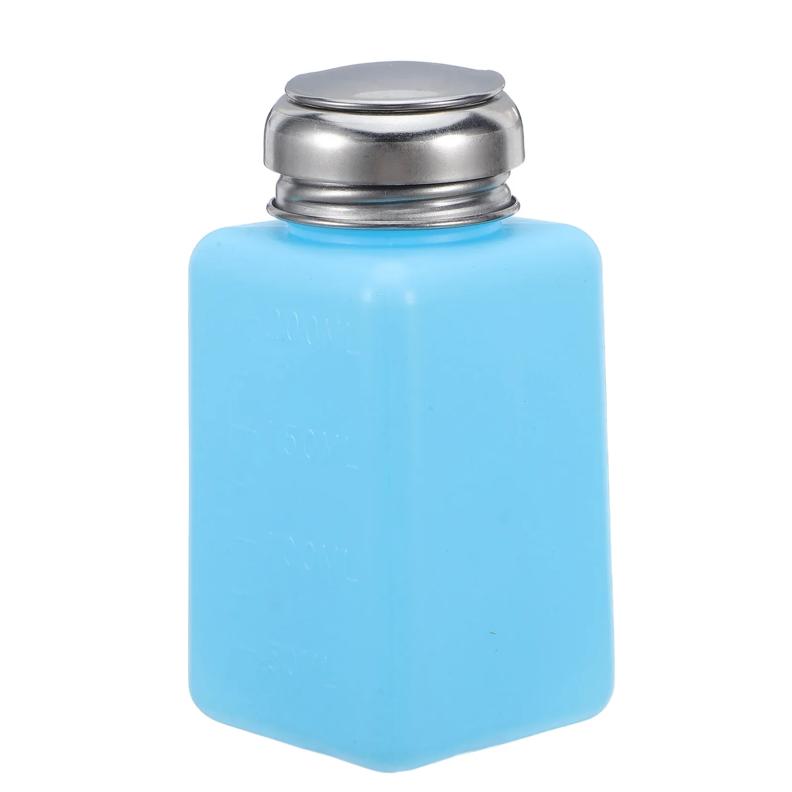 200ml Anti-Static Pump Bottle Nail Art Liquid Storage Non-Reflux Alcohol Manicure Makeup Remover Cleaner Pump Bottle