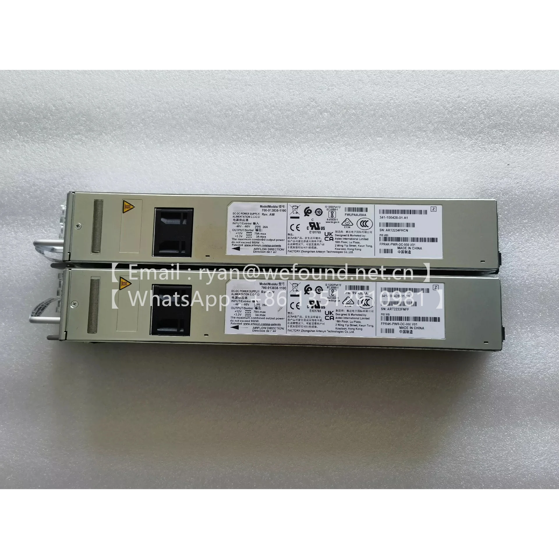 700-013838-1100 DC-DC POWER MODULE 341-100428-01 FPR4K-PWR-DC-950