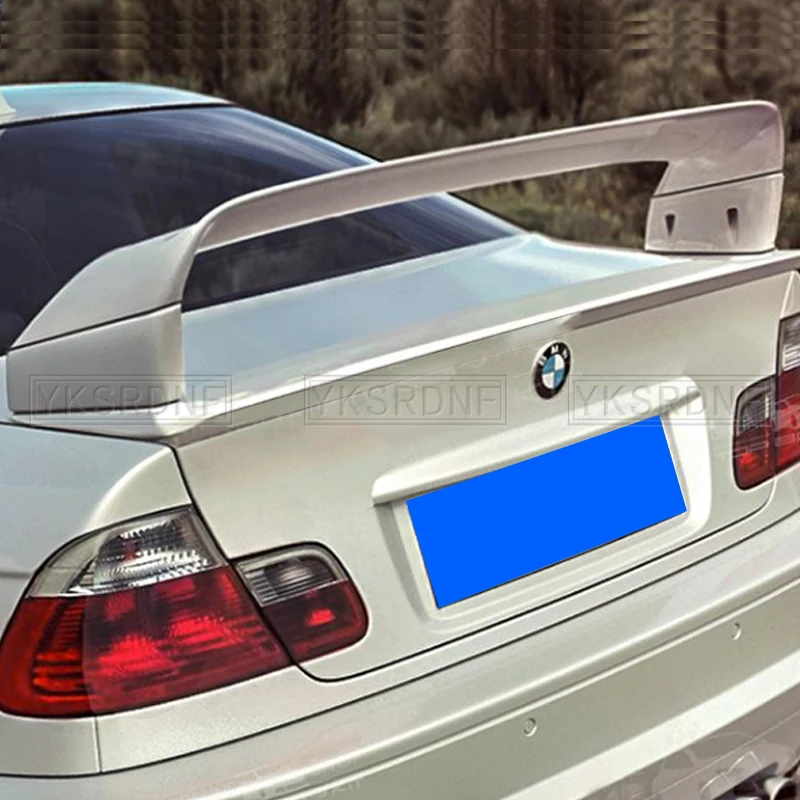 Rear Trunk Spoiler For BMW E46 Coupe Sedan M3 Only 2Door 1998 - 2006 Boot Lip Wing Spoiler Carbon Fiber Glossy Black