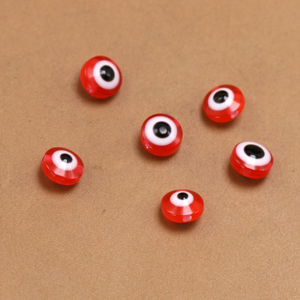 

100 Pcs Eye Accessories Charms for Bracelets Toy Beads Pendants Accessory Round Making