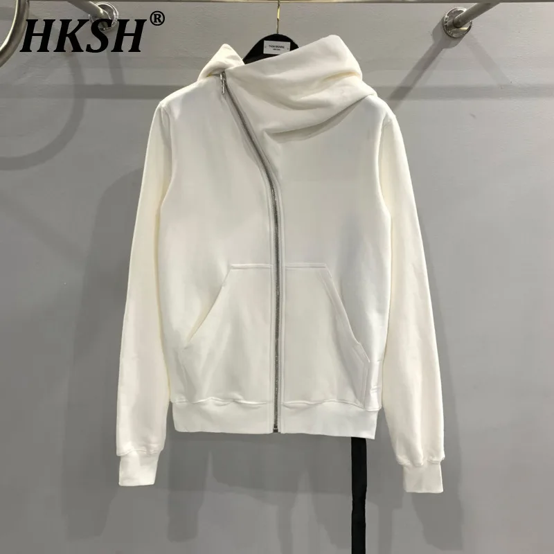 HKSH Men's Tide Punk Dark Autumn Winter New RO Style Wizardry Zipper Women's Fashion Cotton Sweatshirt Chic Coat Hoodies HK0530