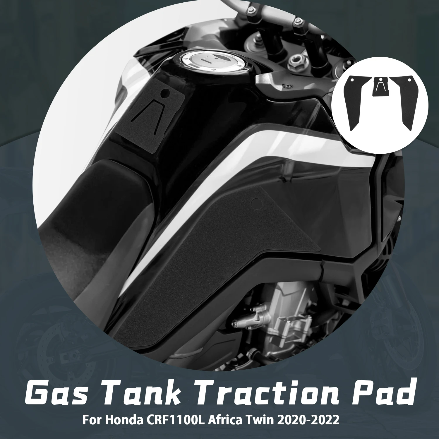 

Motorcycle Anti Slip Fuel Tank Pads Gas Knee Grip Traction Sticker Protector For Honda CRF1100L Africa Twin 2020 2021 2022