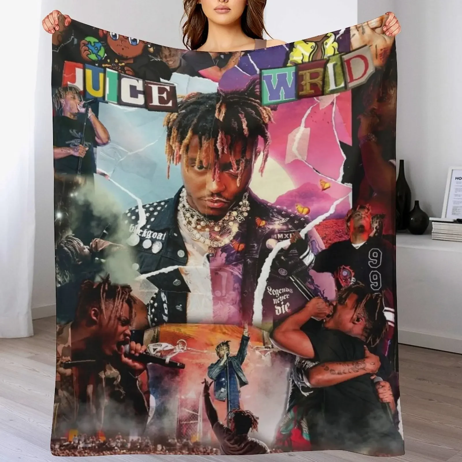 juice wrld tour Throw Blanket throw blanket for sofa Luxury Brand Blanket Decorative Blankets