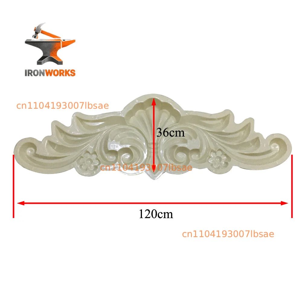 Mountain flower   wall pendant cement flower plate model decoration building relief mold square wall template