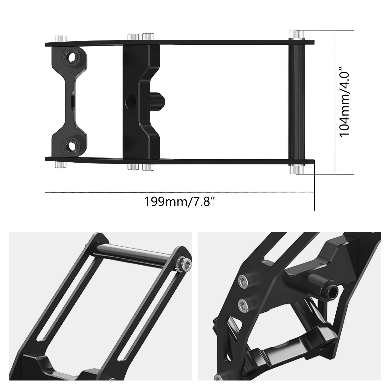 For Ducati DesertX Desert X 2022-2023 2024 12MM Bar Motorcycle Navigation GPS Mount Bracket 12MM GPS Holder Bar Clamp - Image 3