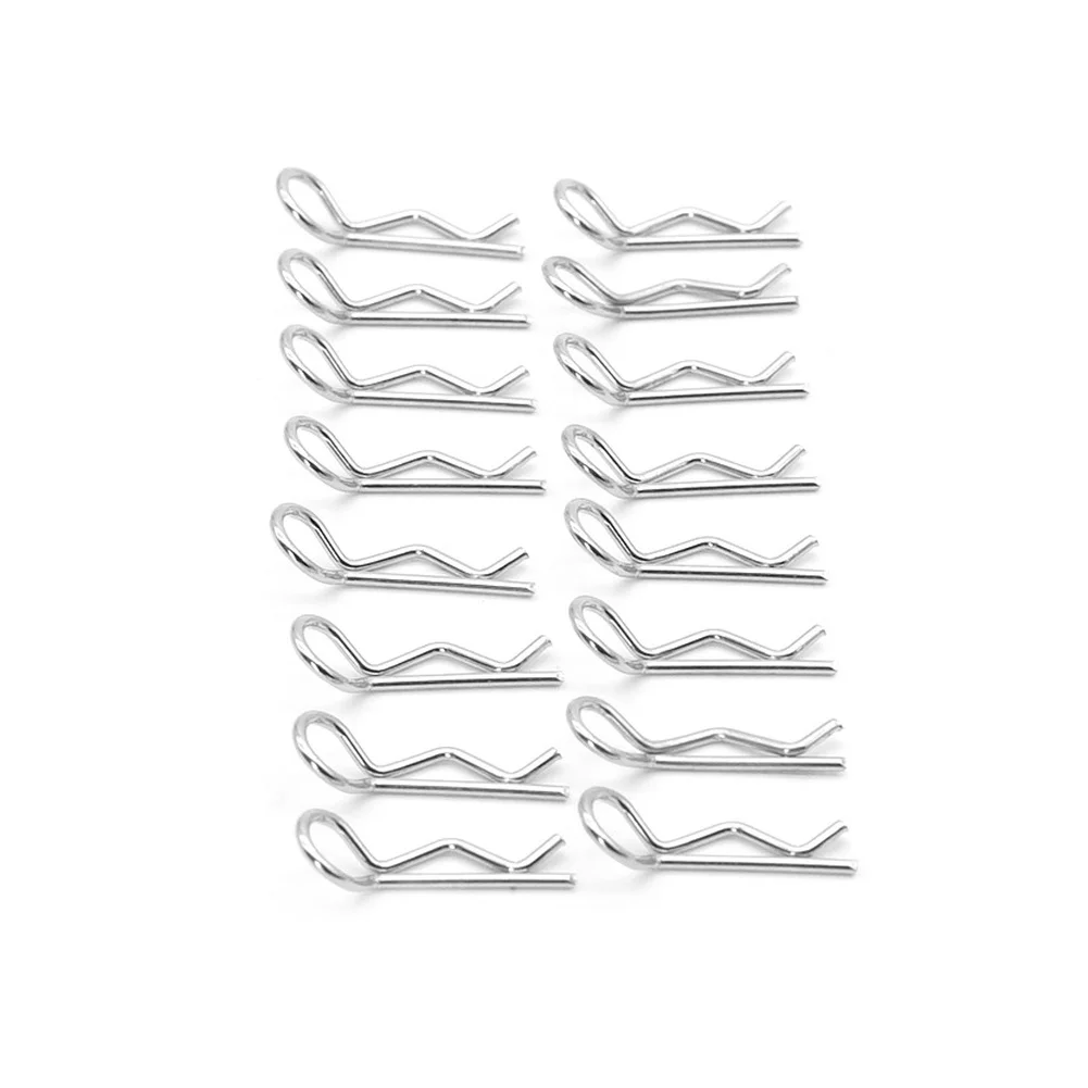 10 Pack R-Shaped Metal Fastener Pin Clips For 1:10 Scale RC Crawler Truck Accessories Replacement Part