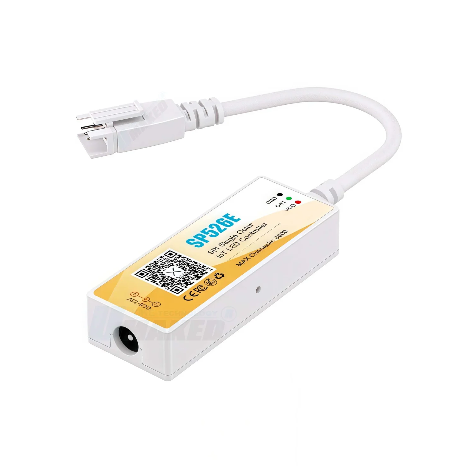 

SP526E SP527E SPI Single Color/ CCT IoT LED Controller Using BT + Wi-Fi dual-mode chip Remote control and voice control function