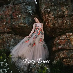 Lucy Sexy Evening Dresses Formal Prom Party Gowns Fairy Skirt Long Sleeve Dress Wedding Line A Dresses for Parties 2024 Luxury