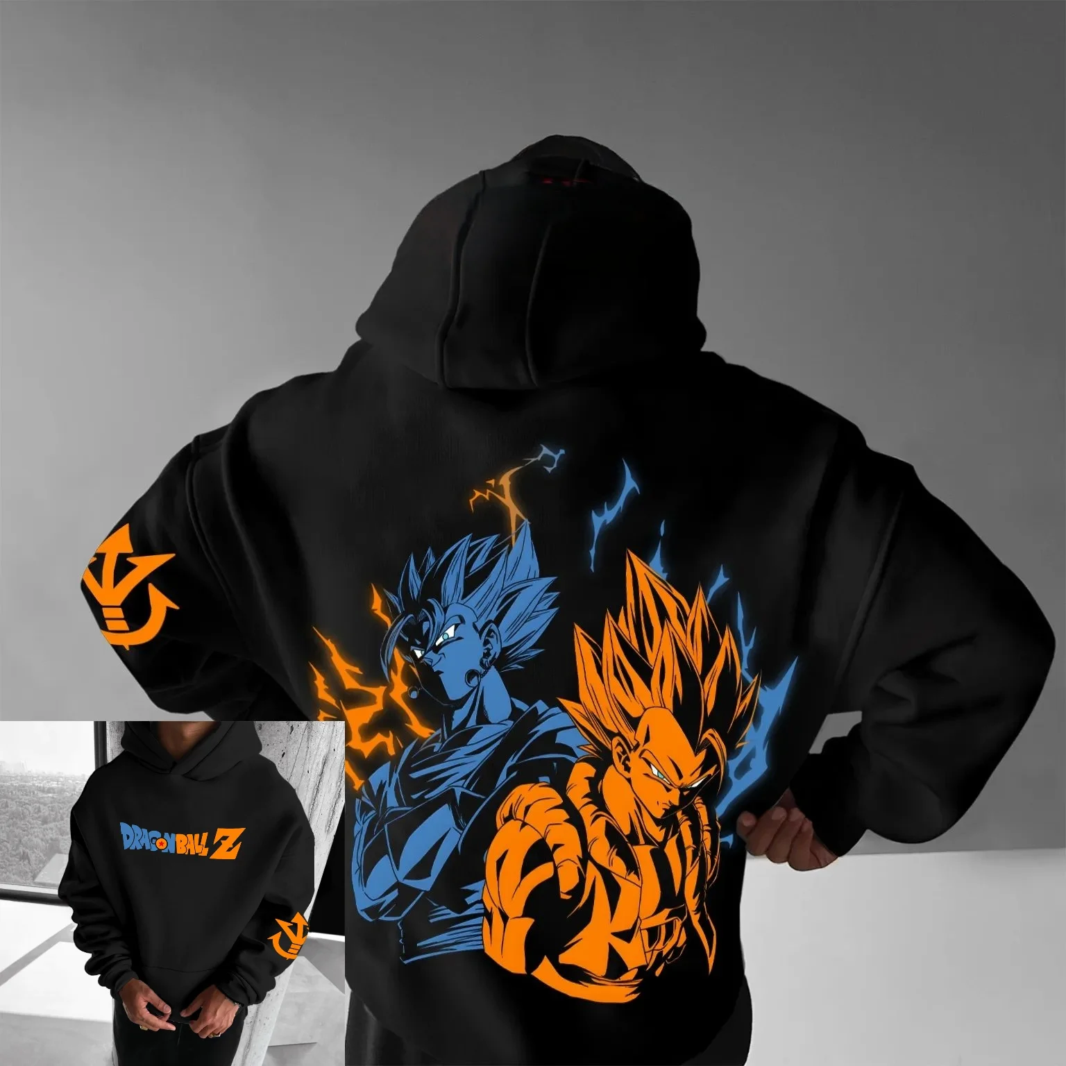 

Худи с принтом Dragon Ball Comics Co, коллаборация, осень-зима 2026, новая свободная повседневная толстовка в стиле ретро, японский Харадзюку, унисекс.