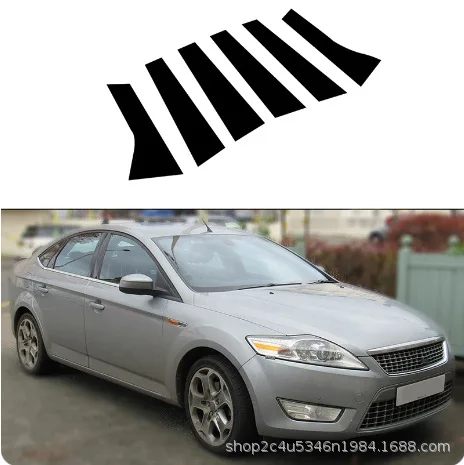 

For the 2013-2022 Ford Mondeo Victory Mondeo. Window decoration, door frame, glossy black center pillar sticker