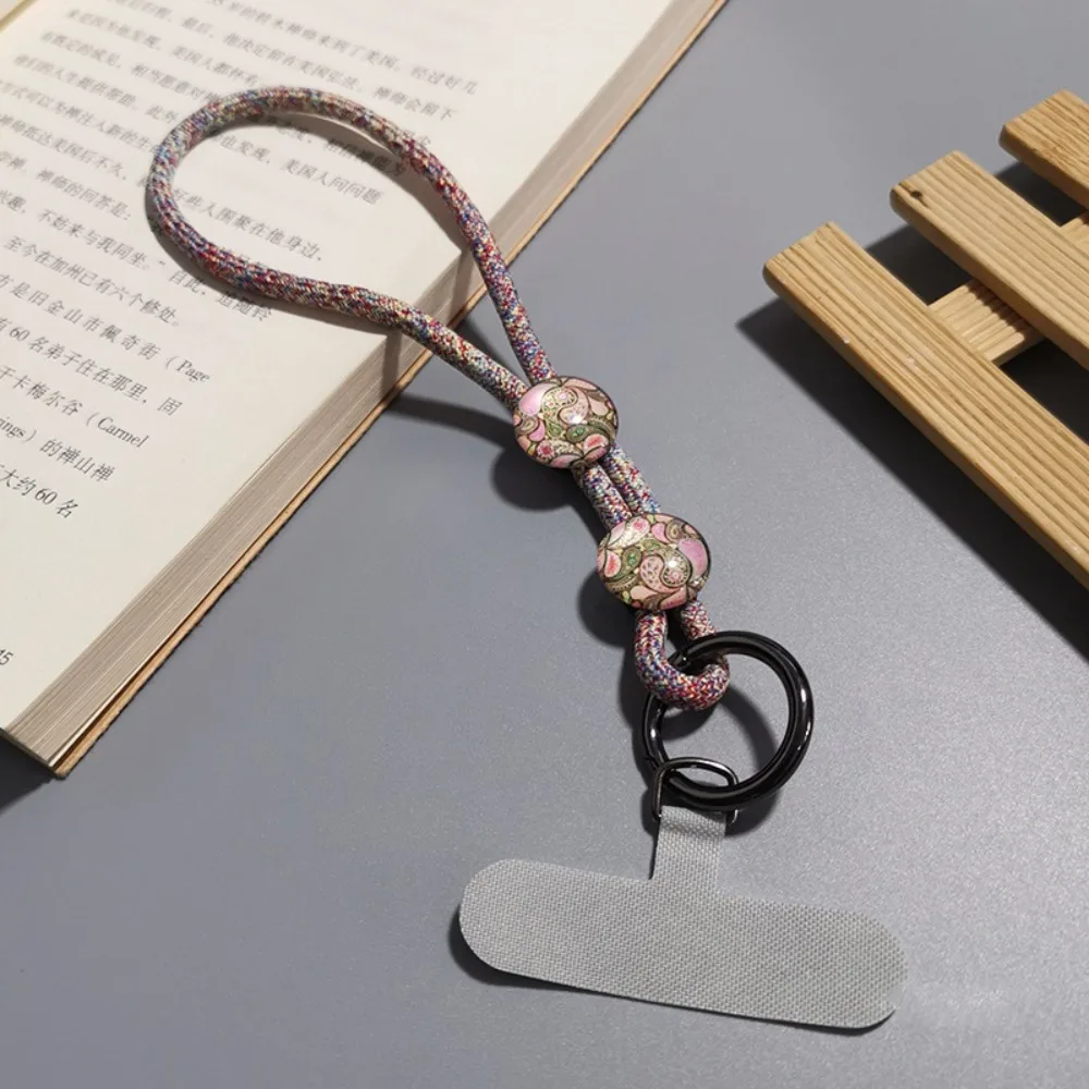 

Fashion Crystal Stone Mobile Phone Lanyard Anti-lost Nylon Keychain Pendant Universal Simple Phone Case Strap Phone Accessories