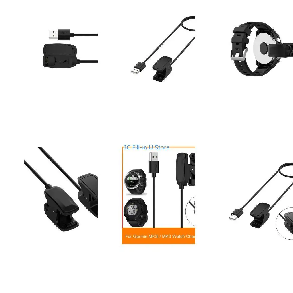 G8TA 100cm Long Clip On Fast Charging Smartwatch Cable for MK3i