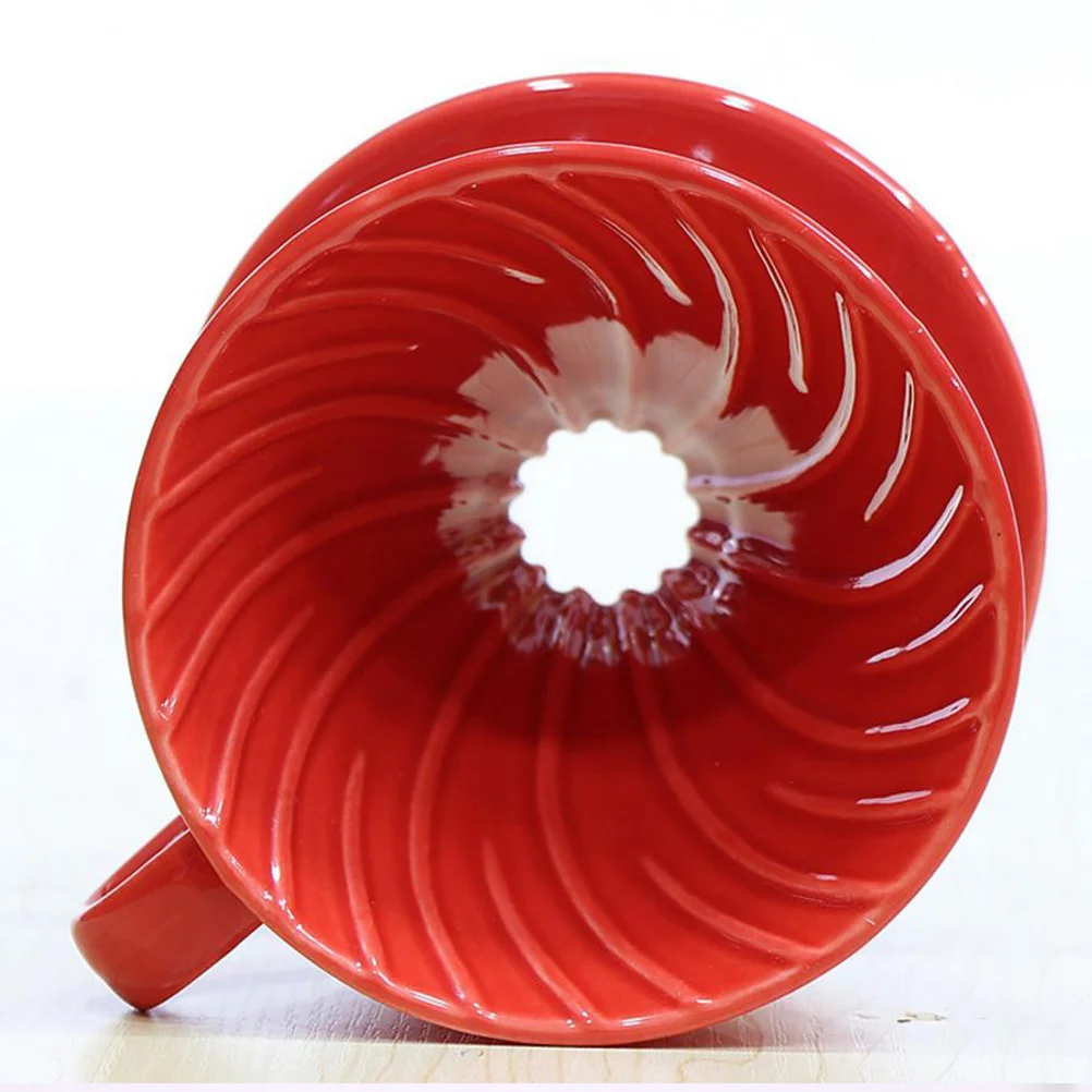 

Angoily Ceramic Coffee Kettle Handmade Pot Red Mug Filter Cup Maker Accessory