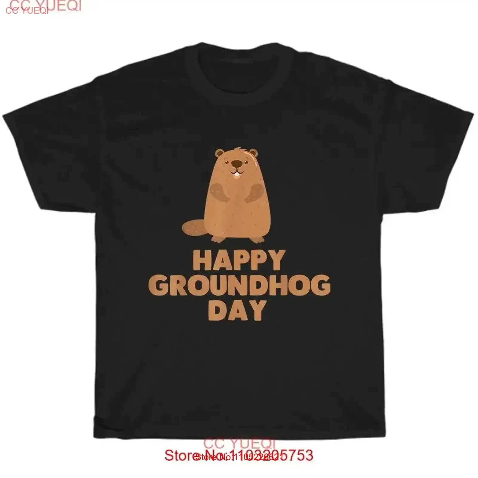 Happy Groundhog Day Ground Hog Woodchuck Pet Animal Lover T Shirt vintage Washed Comfortable streetwear Stretched Soft homme
