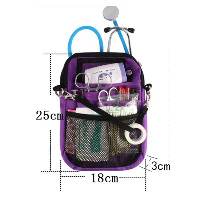 Portable Nurse Kit Health Care Worker Barber Pouch Waist Bag Fanny Pack Wallet Pocket with Strap Tools Storage Bag