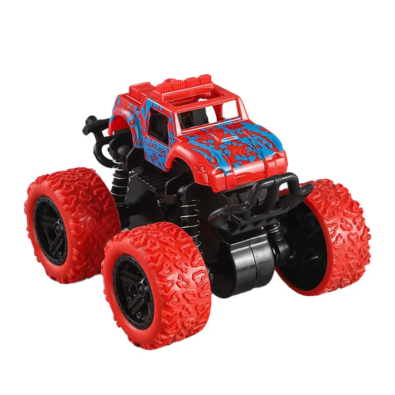 Hot  Car Four-wheel Drive Off-road Vehicle Stunt Dump Cars Double-Side Inertia Car Boy Toys Car Pull Back Kids Interest Gift