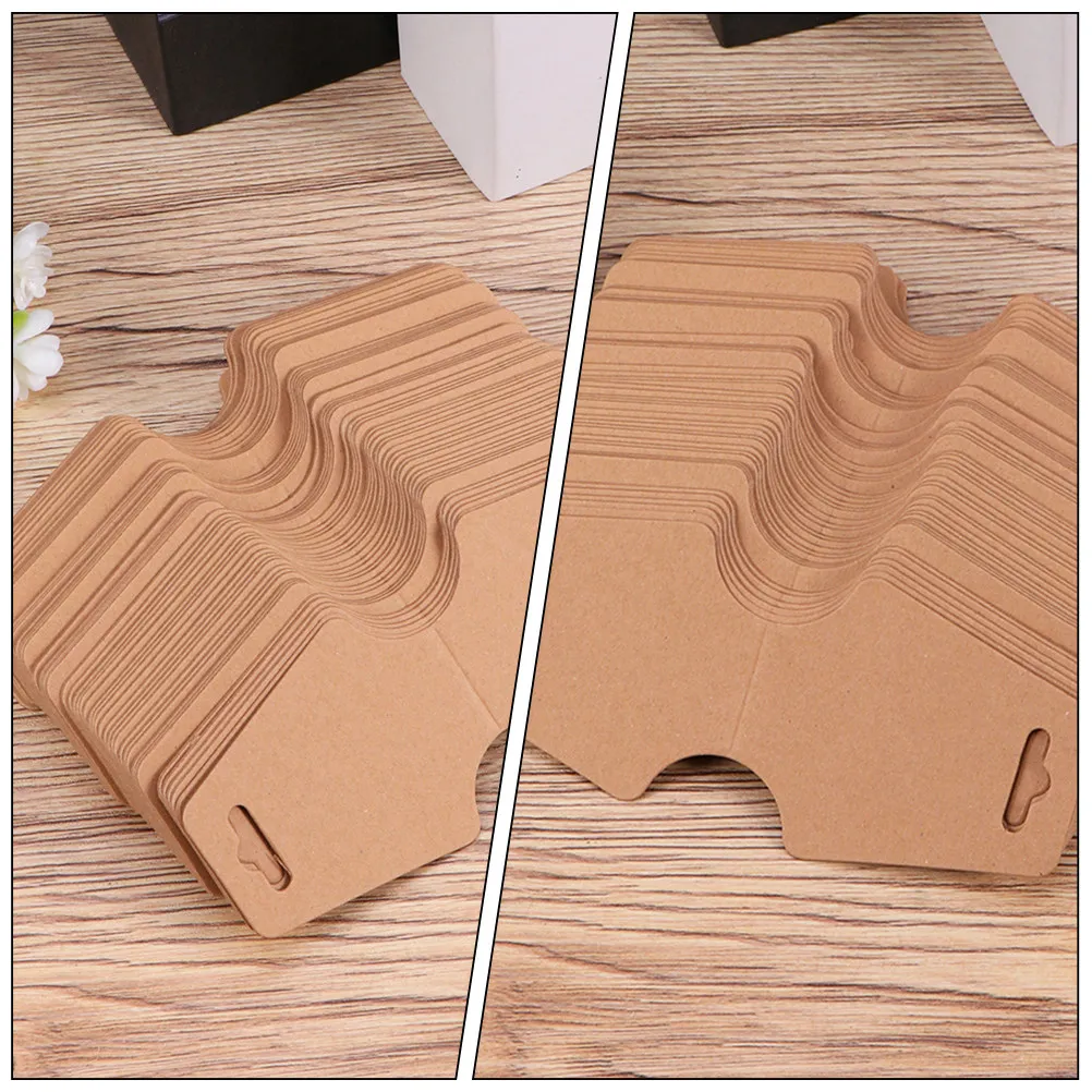 

200Pcs Necklace Cards Folding Display Jewelry Packaging Cards Bracelet Earring Holder Small Business Supplies Jewelry Supplies